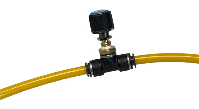 bit air scale installed on a trucks air line